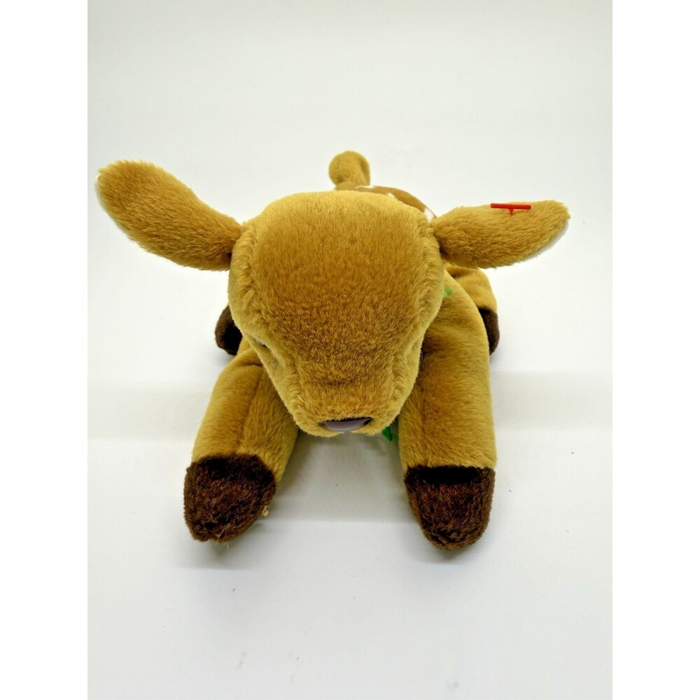 TY Beanie Baby Whisper Deer Plush 1998 Retired Brown Stuffed Toy New No Tags